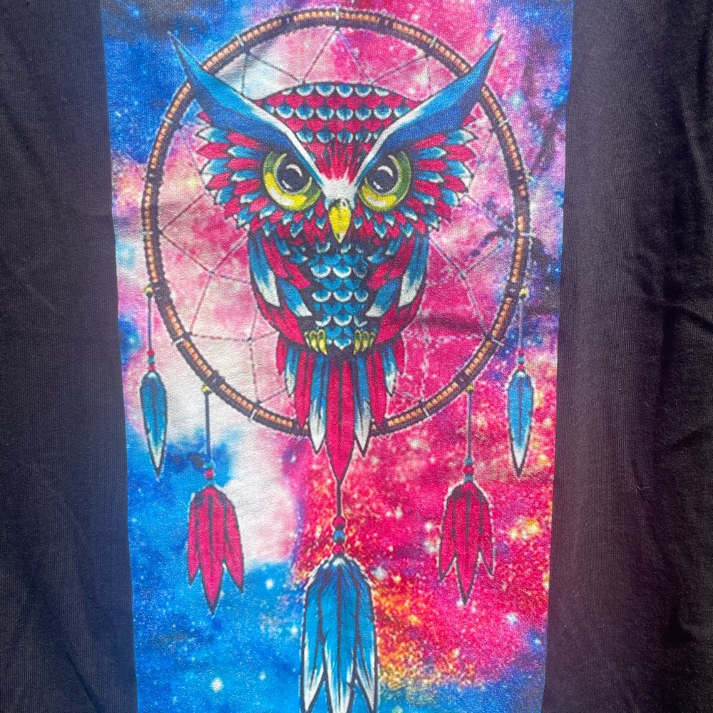 Colorful Owl Dreamcatcher Graphic Tee